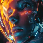 Futuristic astronaut